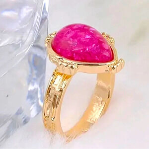 New Big Bohemian Precious Cocktail Ring Sz 8
